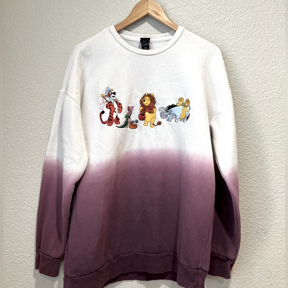 Disney Winnie the Pooh Dip Dye Sweatshirt, M